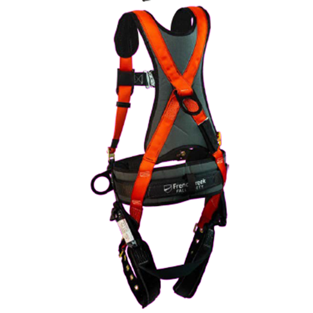 French Creek Stratos Construction Full Body Harness with Belt from GME Supply